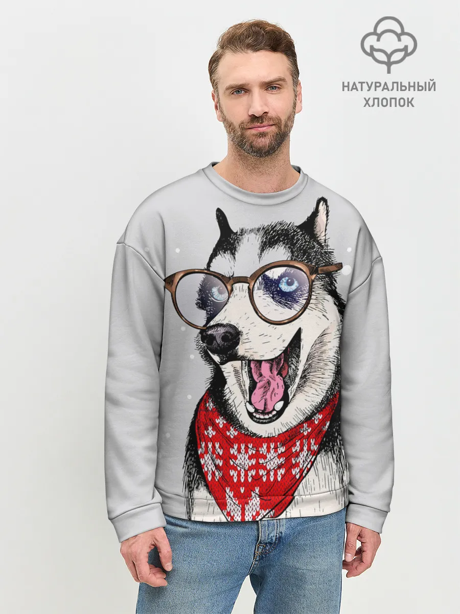Мужской свитшот базовый / Хаски