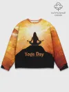 Мужской свитшот базовый / International Yoga Day