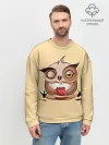 Мужской свитшот базовый / Сова Кофеман