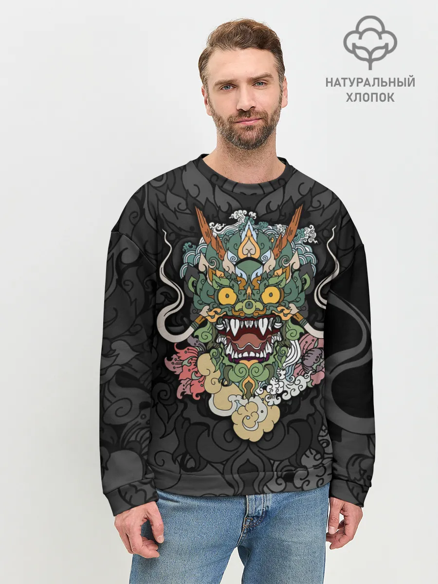 Мужской свитшот базовый / Дракон