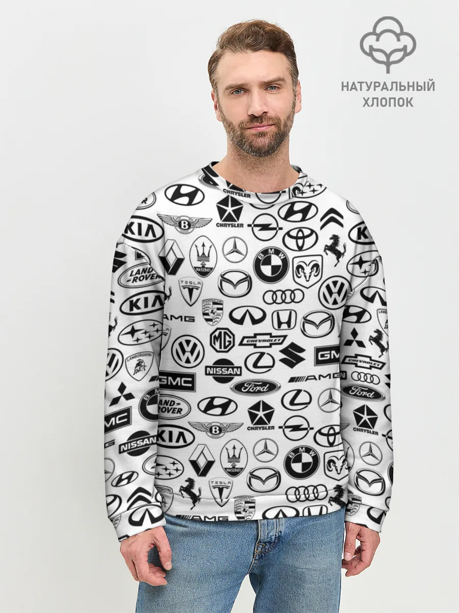 Мужской свитшот базовый / ЛОГОТИПЫ АВТО