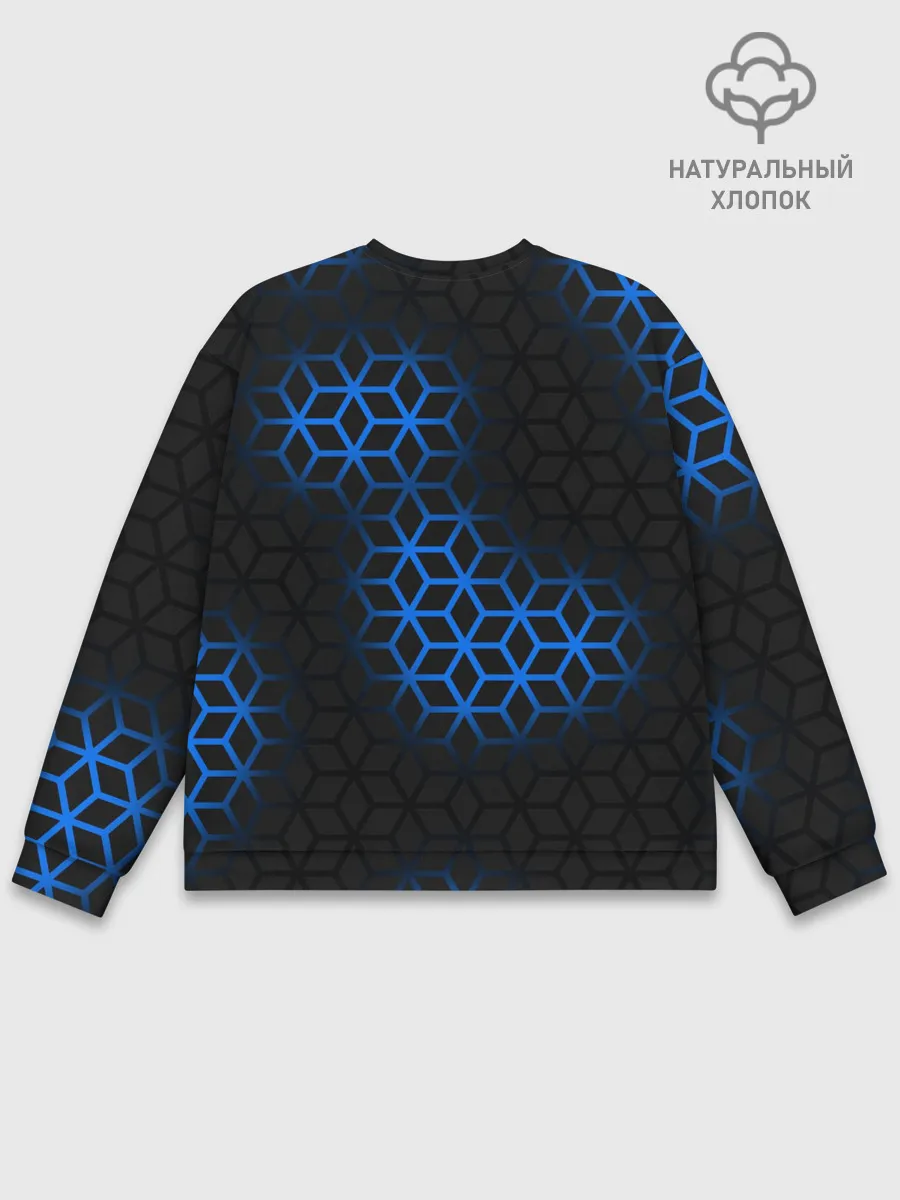 Мужской свитшот базовый / СТАЛЬНАЯ БРОНЯ РОМБАМИ