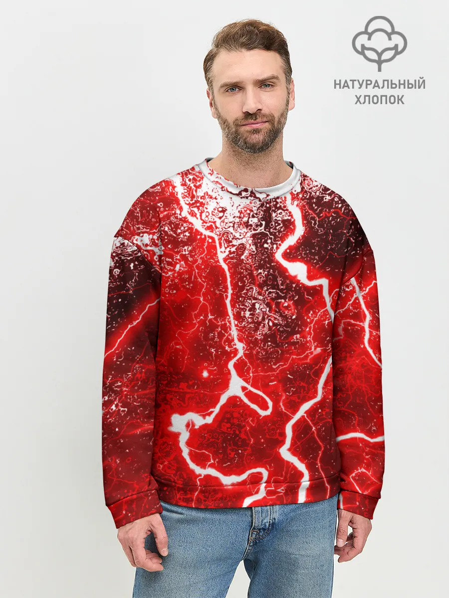 Мужской свитшот базовый / БРЫЗГИ КРАСОК