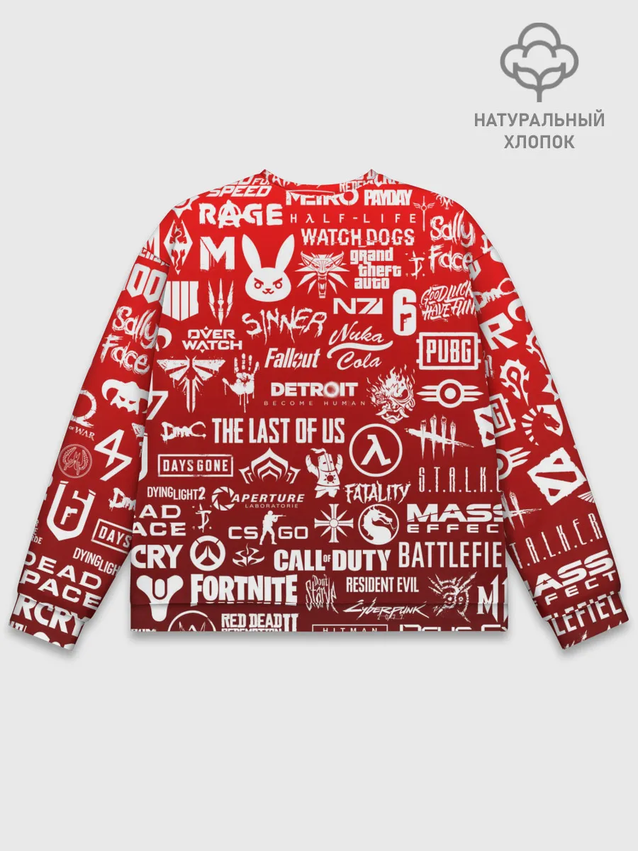 Мужской свитшот базовый / ЛОГОТИПЫ ИГР