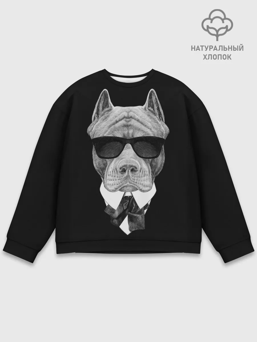 Мужской свитшот базовый / Питбуль
