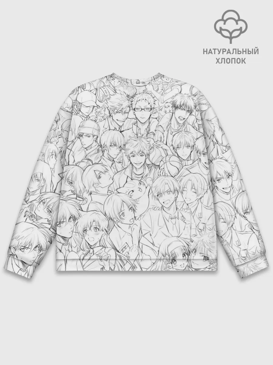 Мужской свитшот базовый / MANGA DRAWINGS