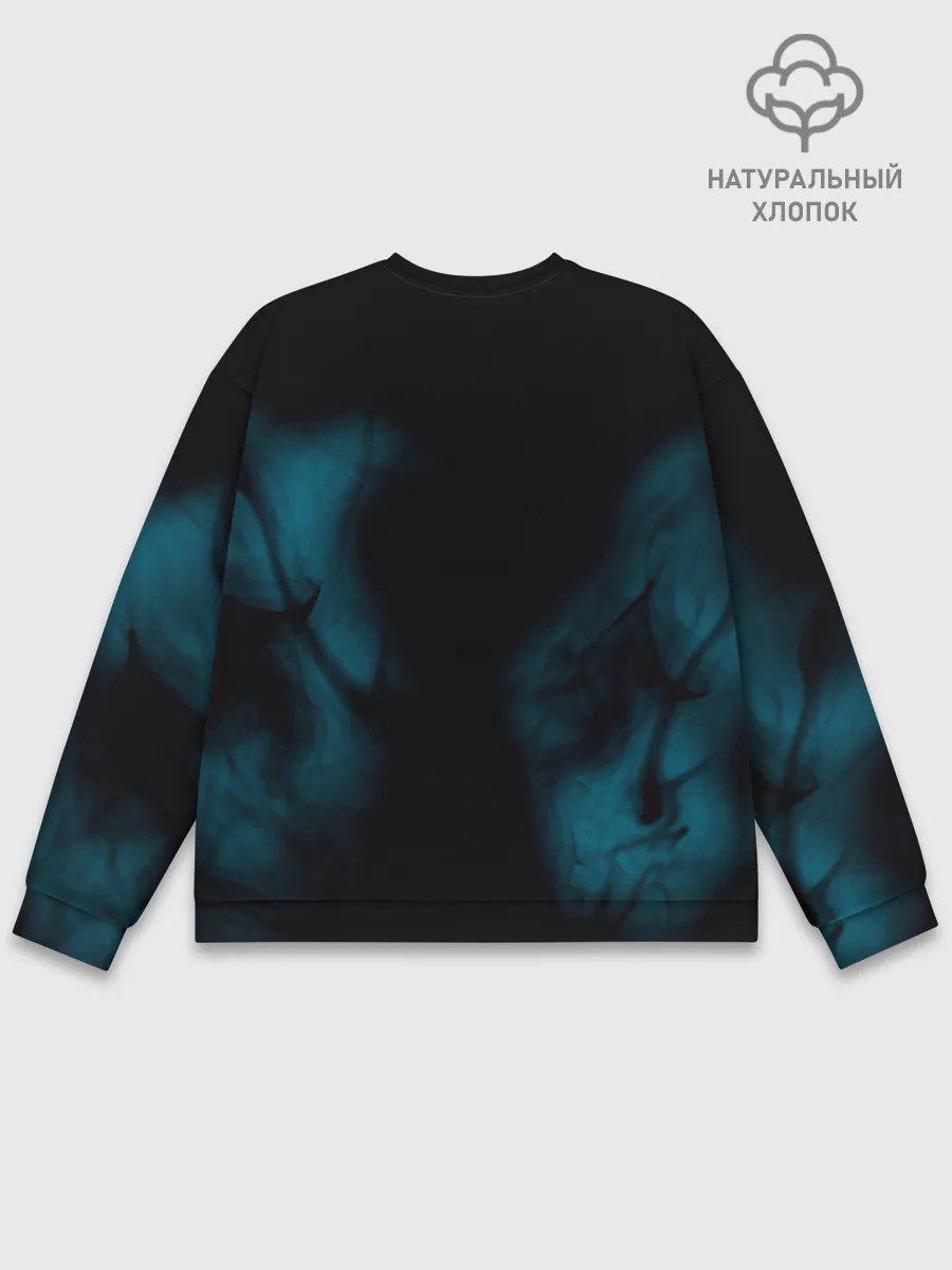 Мужской свитшот базовый / Не волнуйся, будь Хэппи