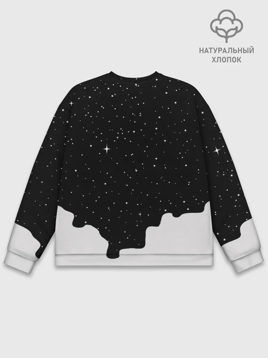 Мужской свитшот базовый / Космический Кот