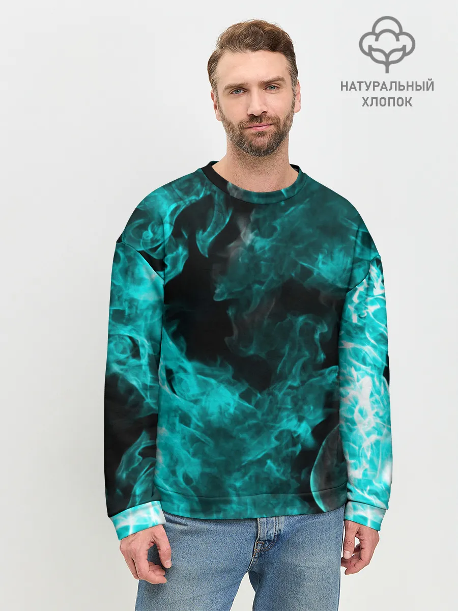 Мужской свитшот базовый / ОГОНЬ