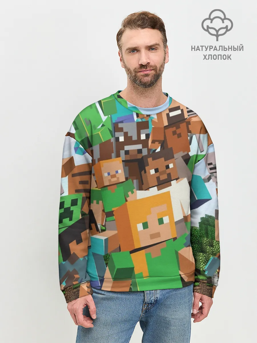 Мужской свитшот базовый / MINECRAFT