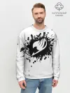 Мужской свитшот базовый / Белая эмблема Хвоста Феи