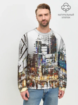Мужской свитшот базовый / Мегаполис