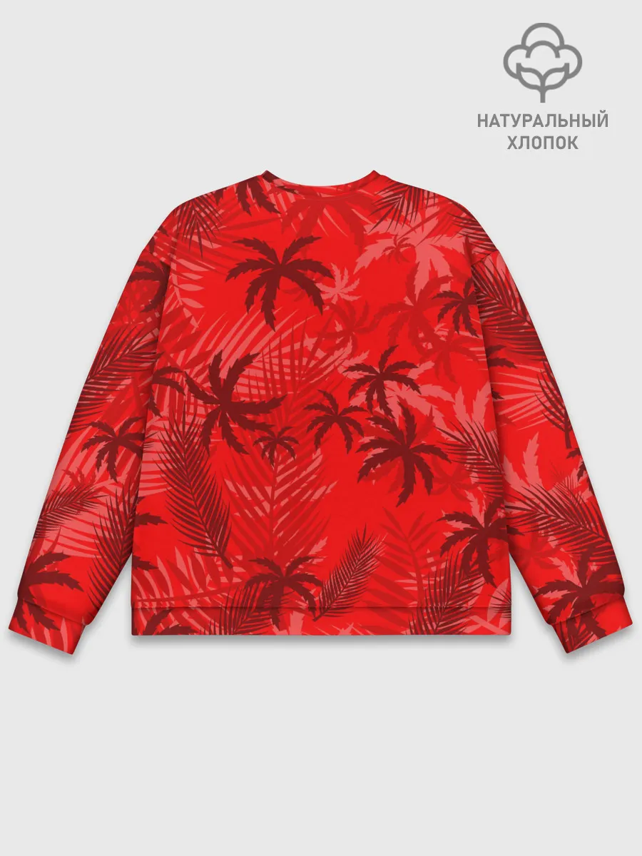 Мужской свитшот базовый / ПАЛЬМЫ / ТРОПИКИ / ЛЕТО