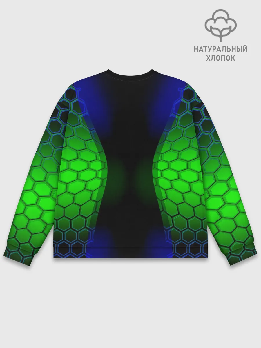 Мужской свитшот базовый / Паук на ночной охоте