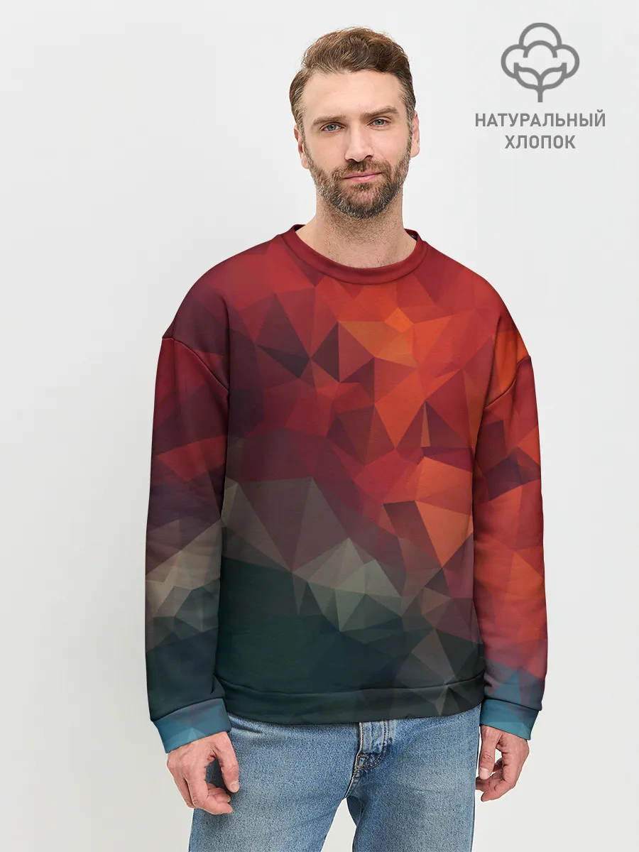 Мужской свитшот базовый / АБСТРАКЦИЯ.