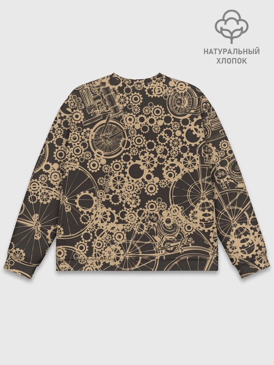 Мужской свитшот базовый / Ретро велосипеды