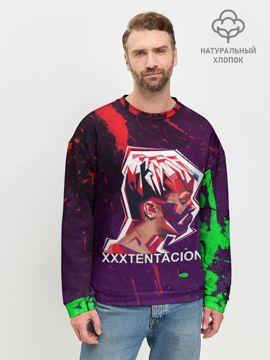 Мужской свитшот базовый / XXXTENTACION.