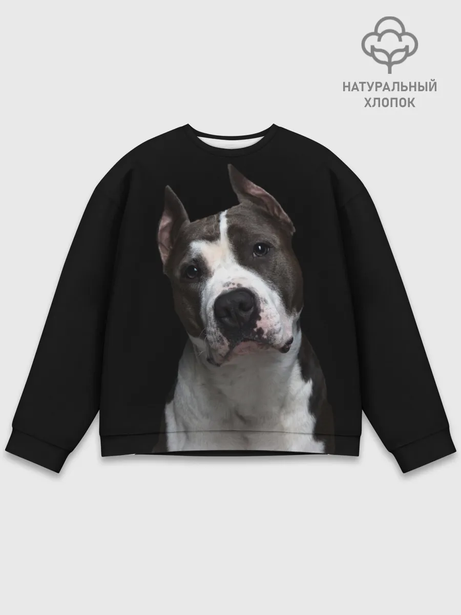 Мужской свитшот базовый / Американский питбуль