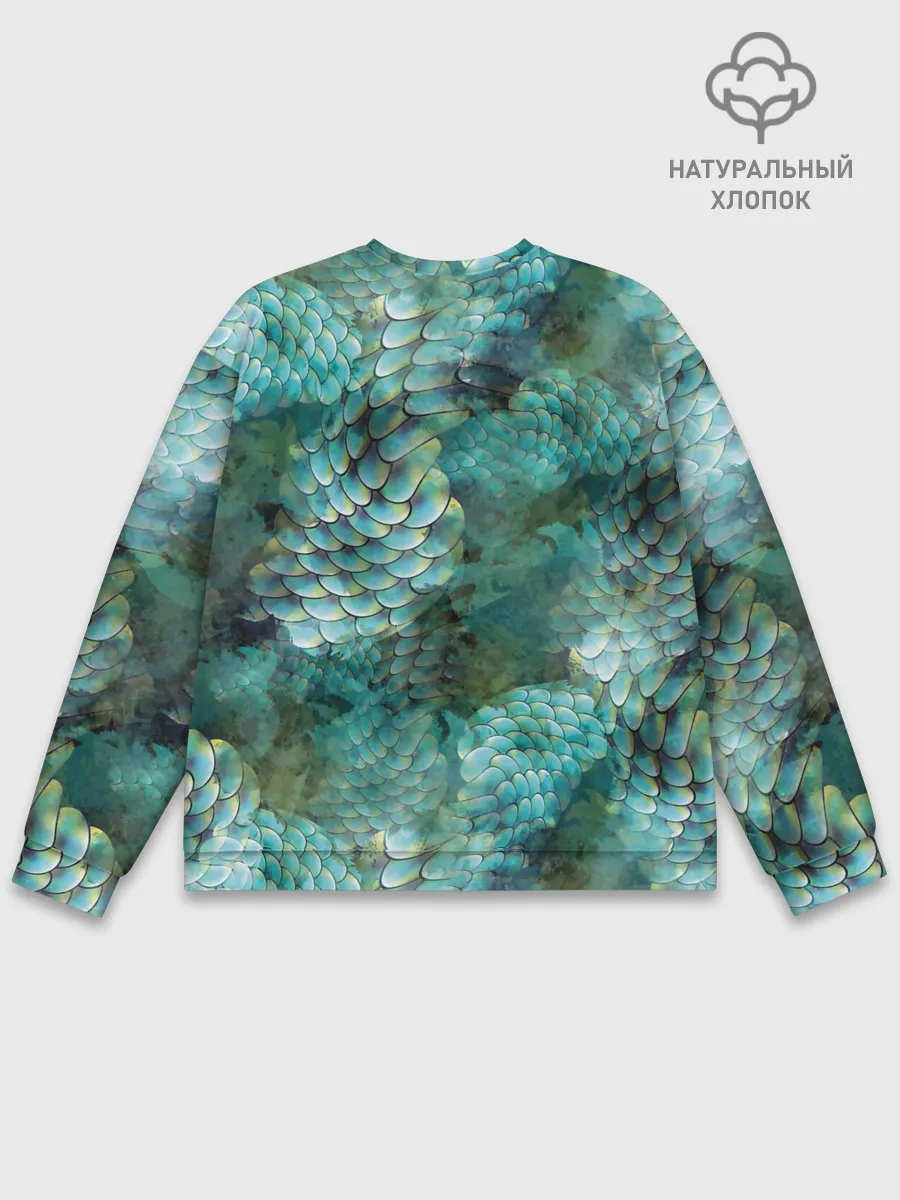 Мужской свитшот базовый / Чешуя русалки