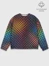 Мужской свитшот базовый / Радужная чешуя