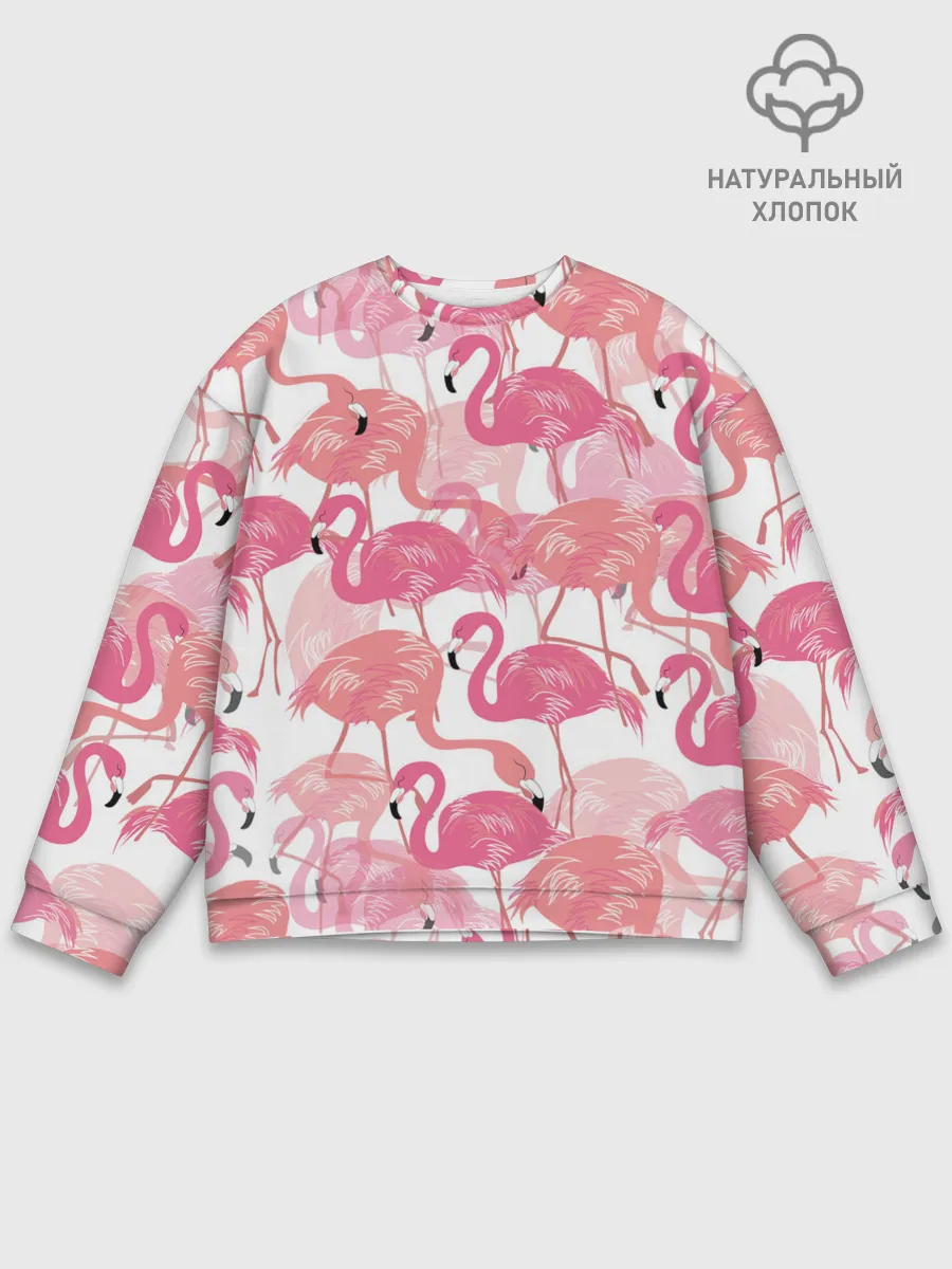 Мужской свитшот базовый / Фламинго