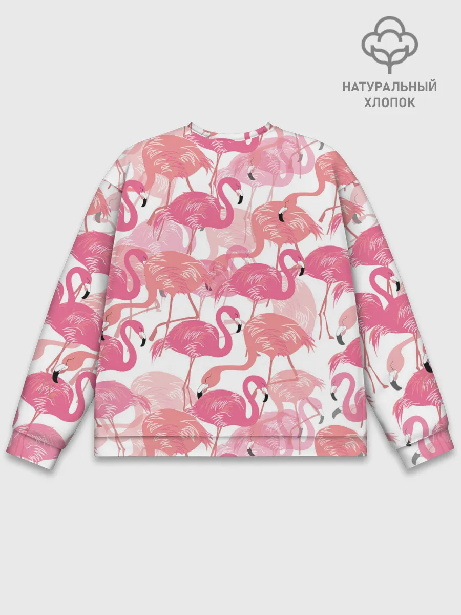 Мужской свитшот базовый / Фламинго
