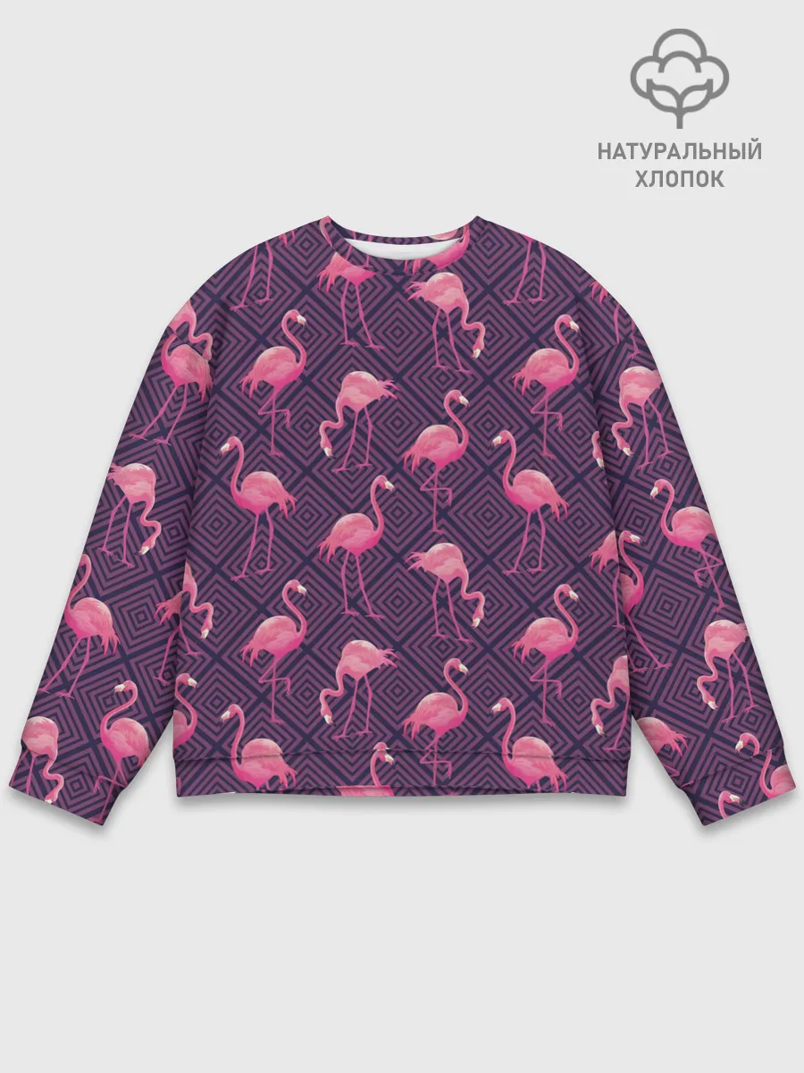 Мужской свитшот базовый / Фламинго