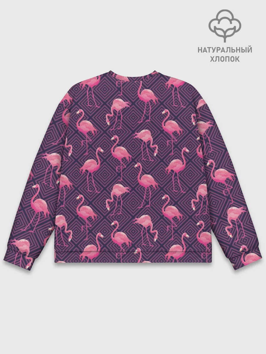 Мужской свитшот базовый / Фламинго