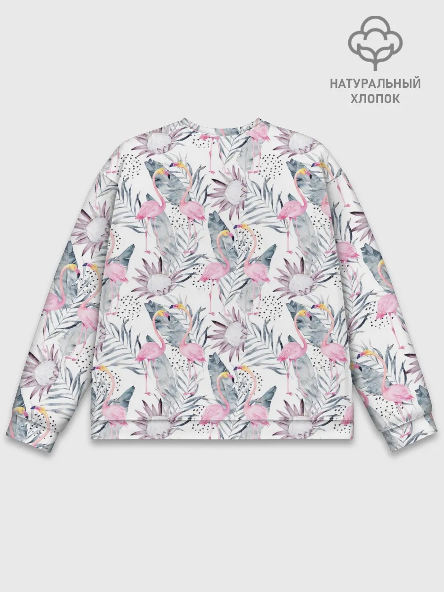 Мужской свитшот базовый / Фламинго