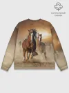 Мужской свитшот базовый / Бегущие лошади