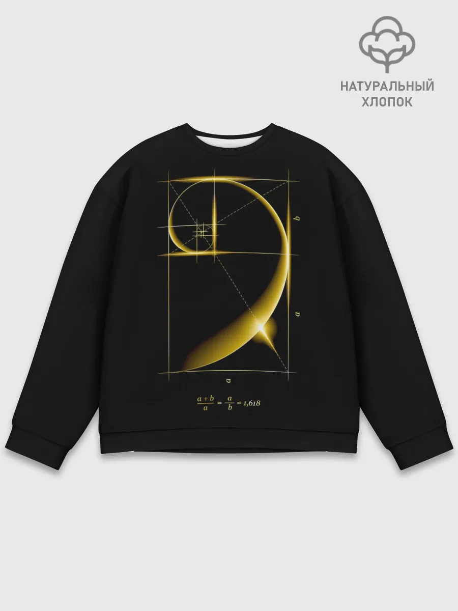 Мужской свитшот базовый / Золотое сечение
