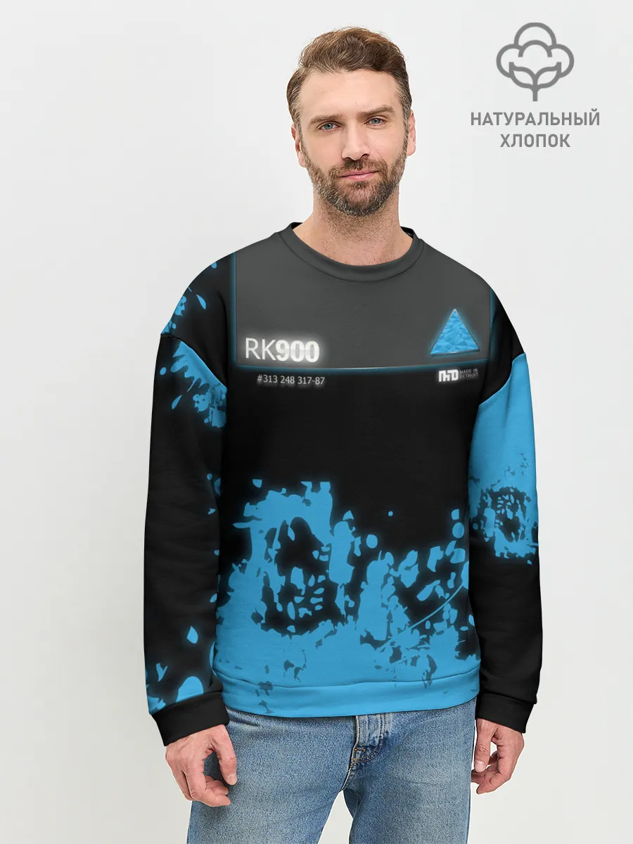 Мужской свитшот базовый / Detroit: Become Human.