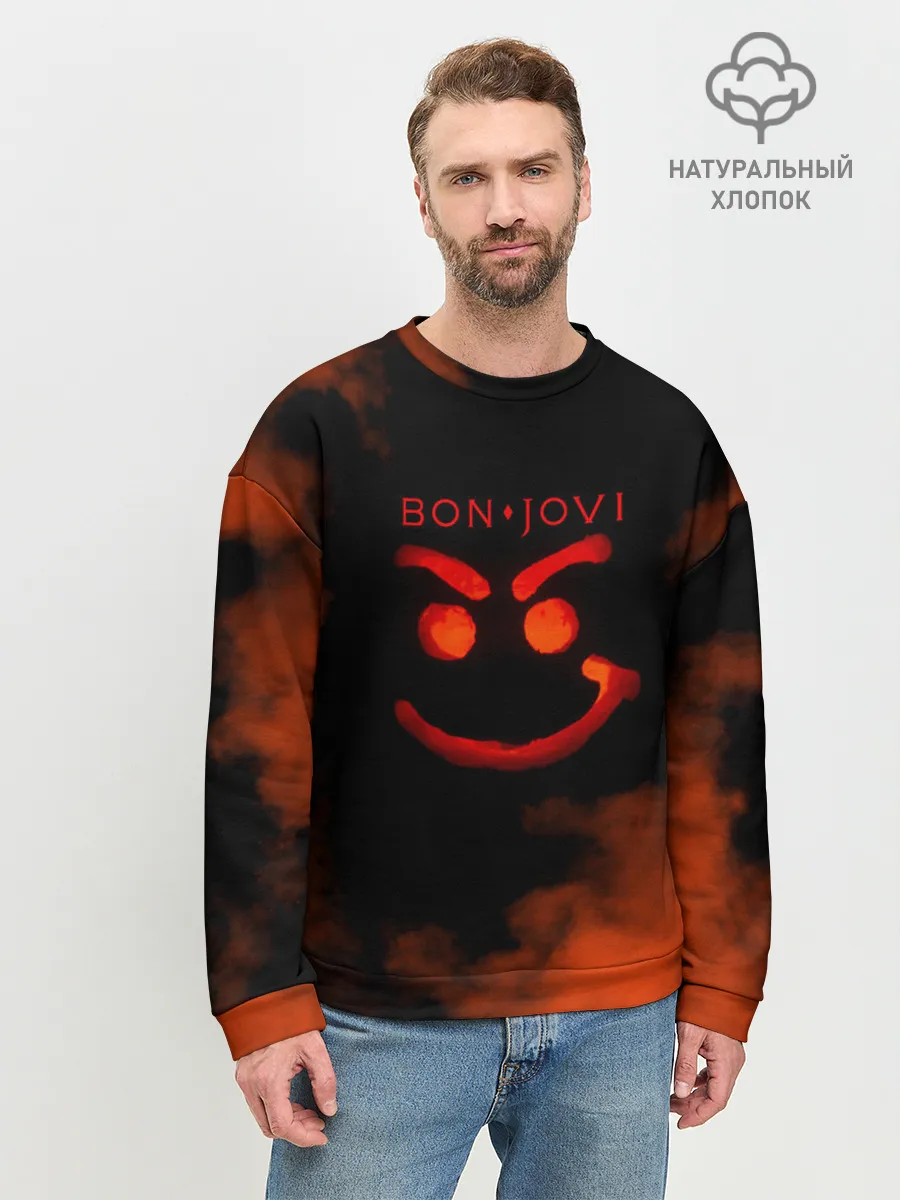 Мужской свитшот базовый / Bon Jovi