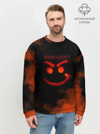 Мужской свитшот базовый / Bon Jovi