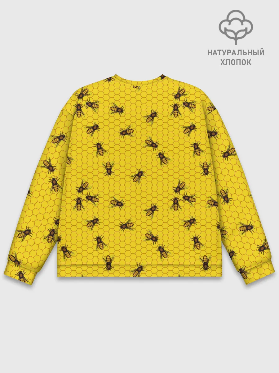Мужской свитшот базовый / Пчелы в сотах