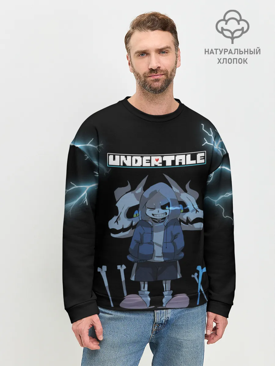 Мужской свитшот базовый / Undertale.
