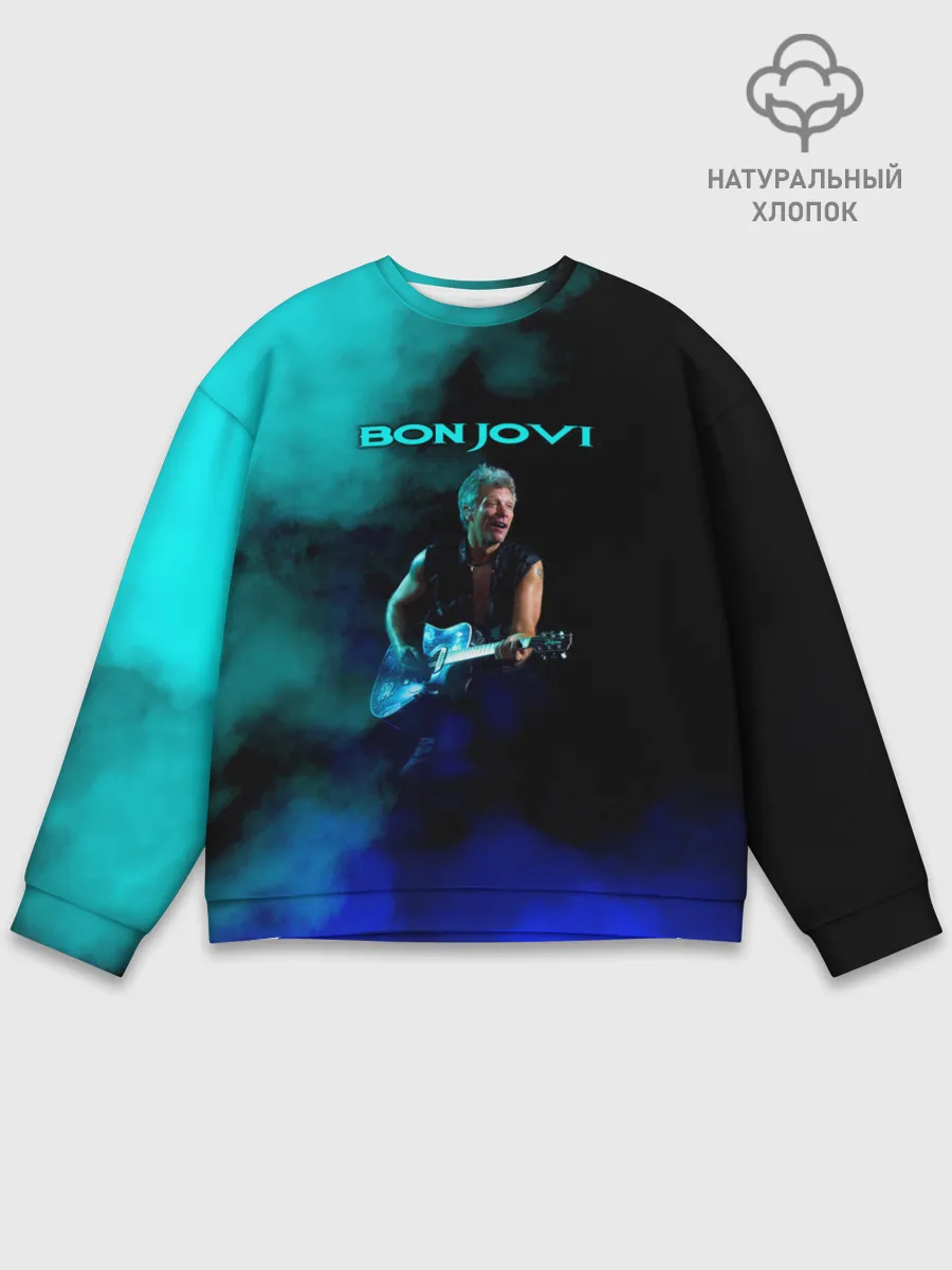 Мужской свитшот базовый / Bon Jovi