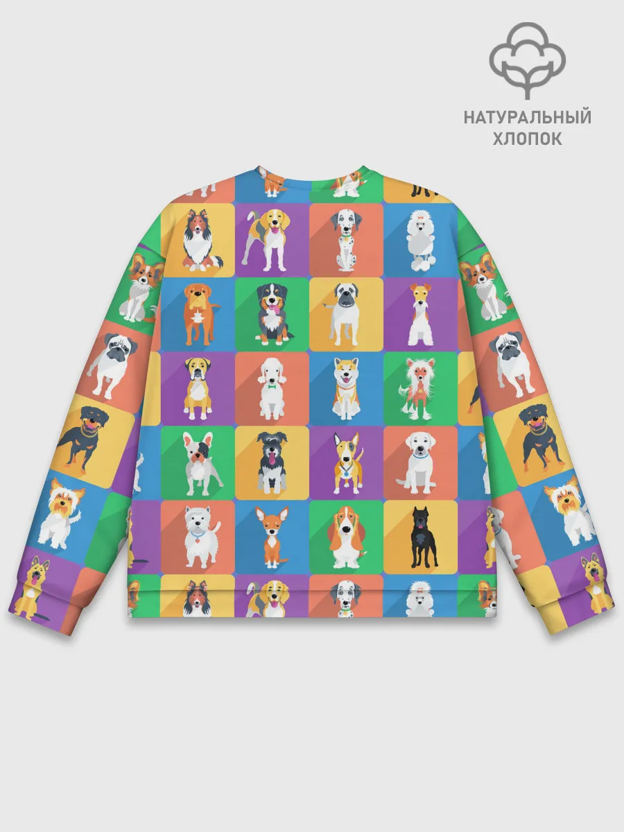 Мужской свитшот базовый / Забавные собаки