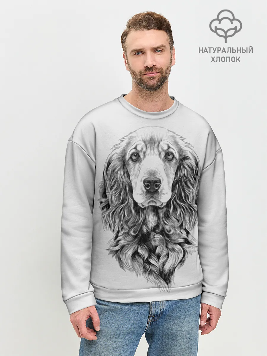 Мужской свитшот базовый / Кокер спаниель