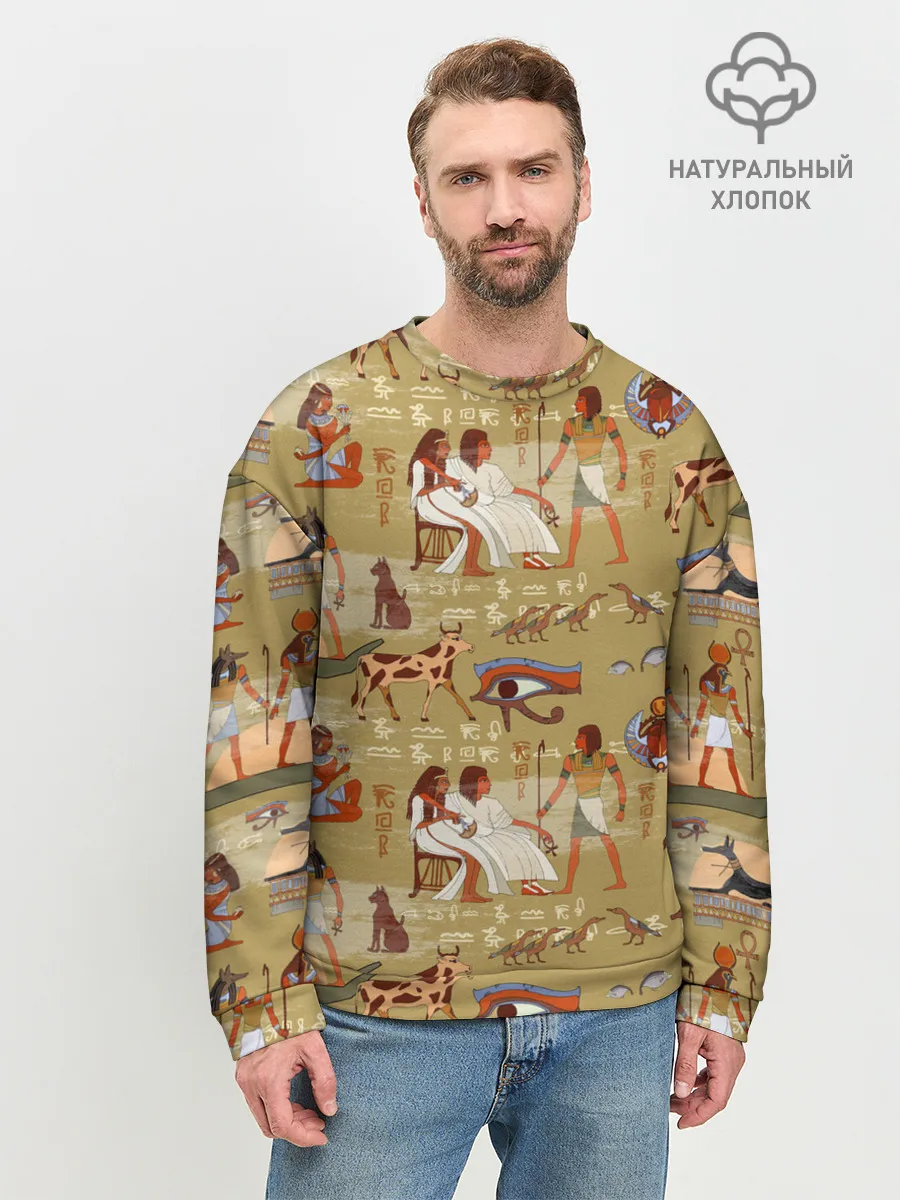 Мужской свитшот базовый / Египетские Боги