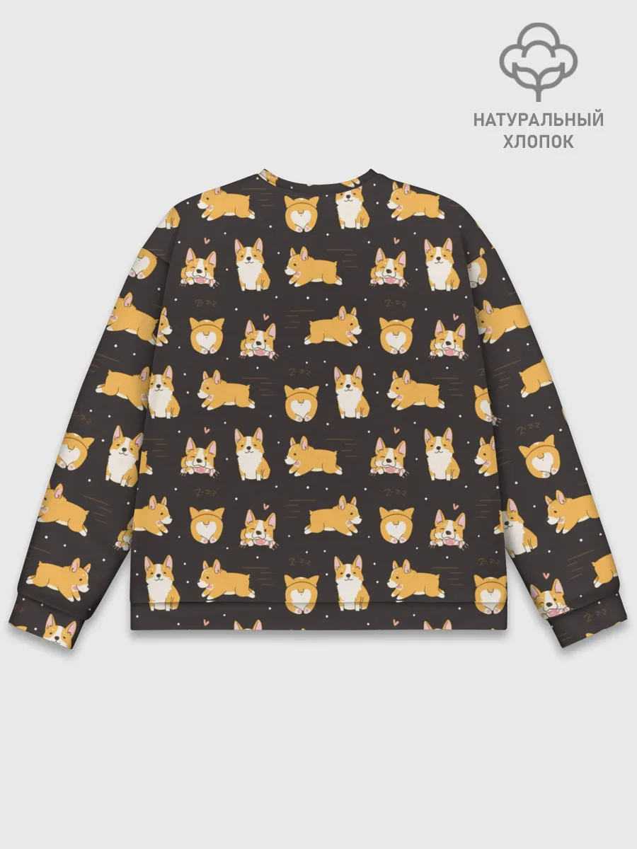 Мужской свитшот базовый / Корги