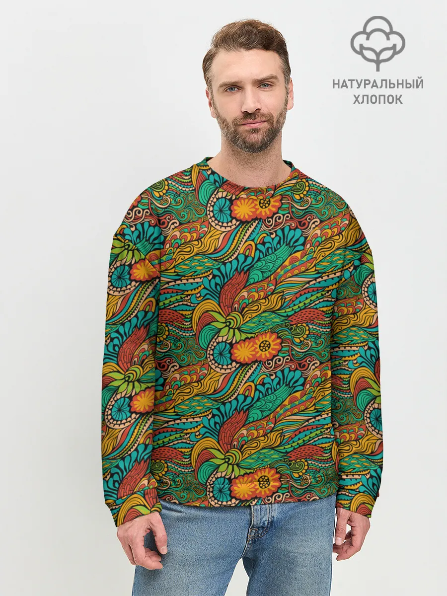 Мужской свитшот базовый / Floral Ornament