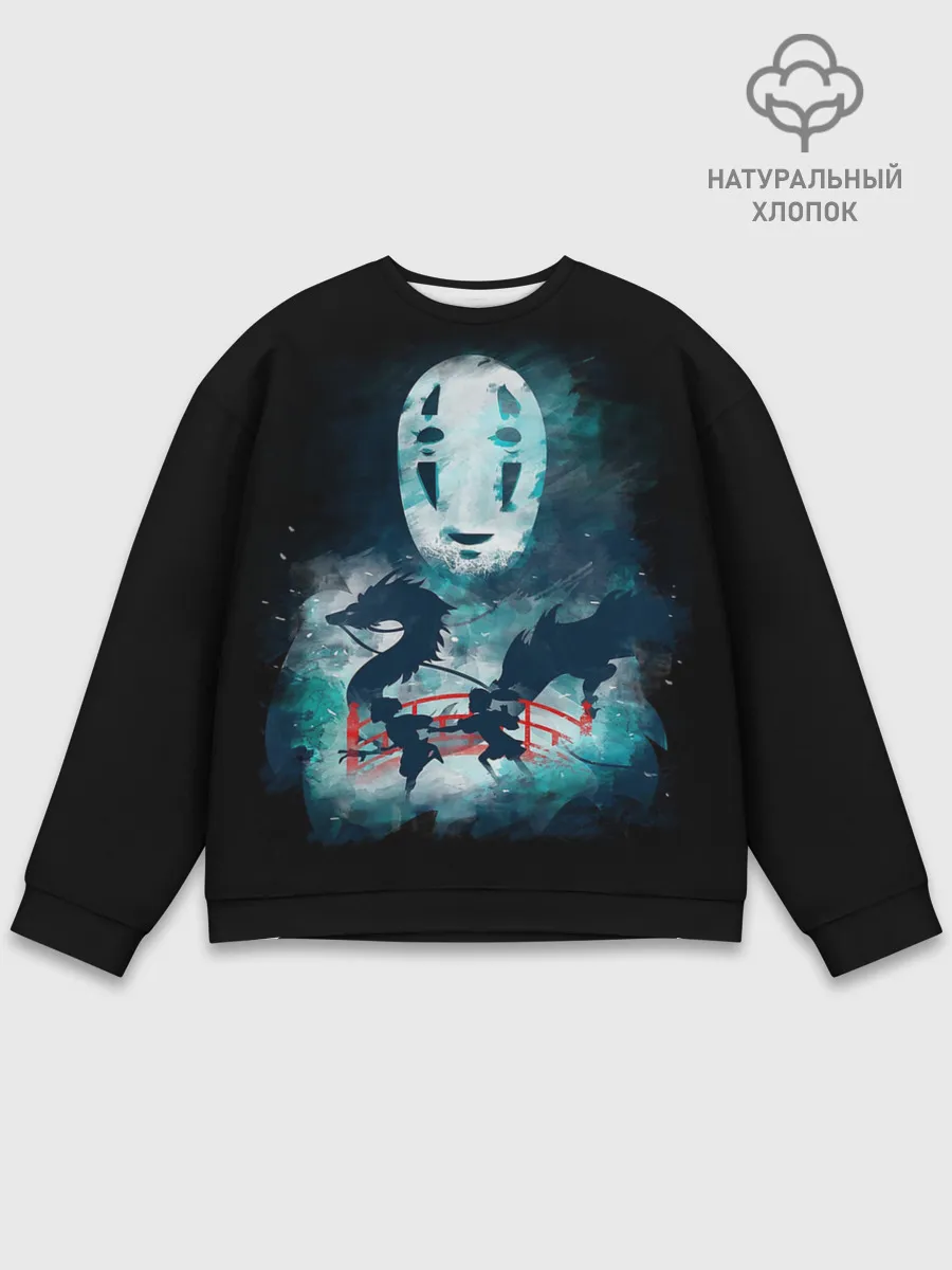 Мужской свитшот базовый / Бог быстрой янтарной реки