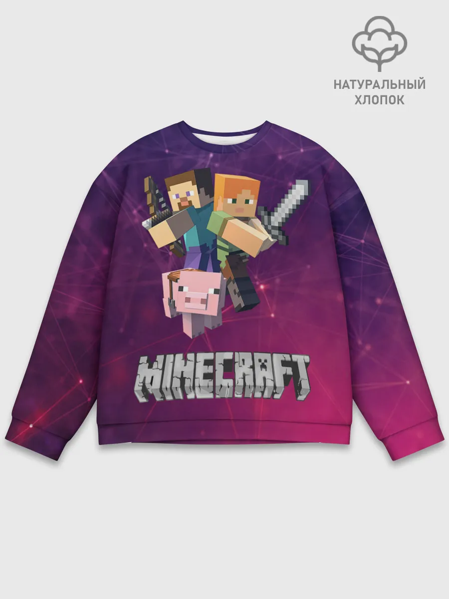 Мужской свитшот базовый / Minecraft