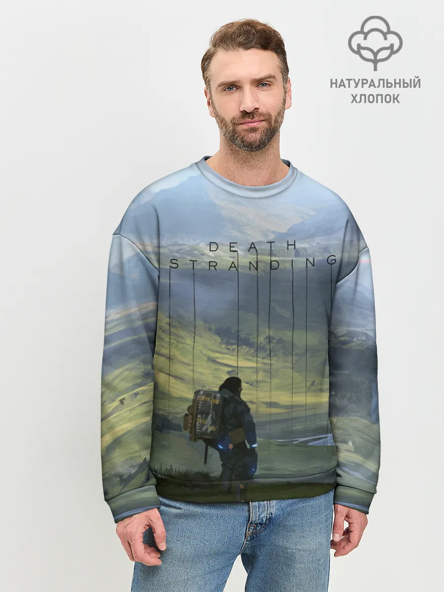 Мужской свитшот базовый / DEATH STRANDING - СЭМ
