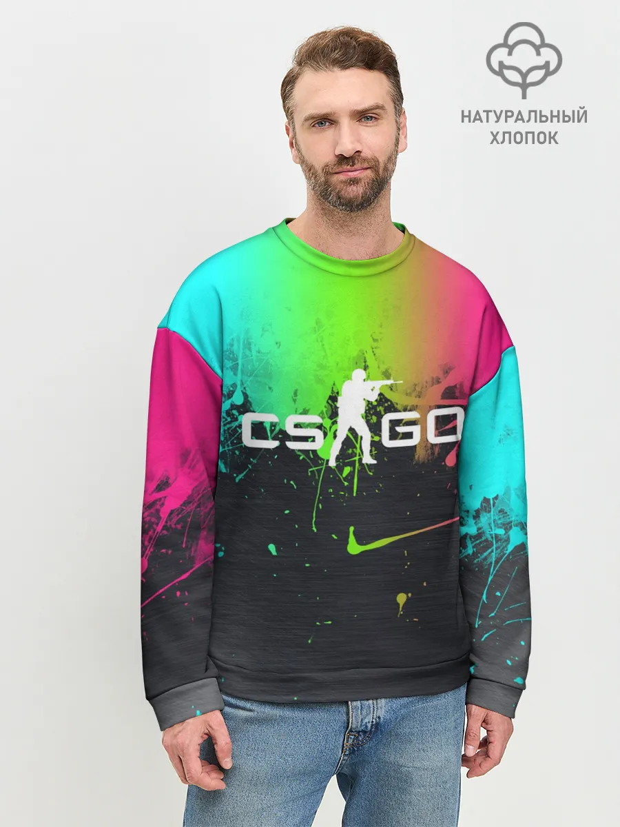 Мужской свитшот базовый / Фосфор CS:Go