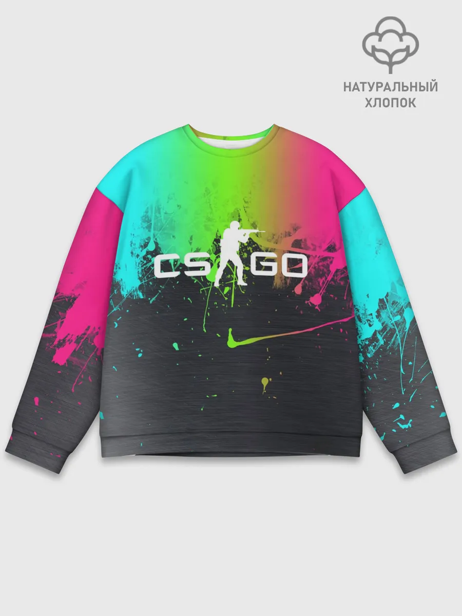 Мужской свитшот базовый / Фосфор CS:Go