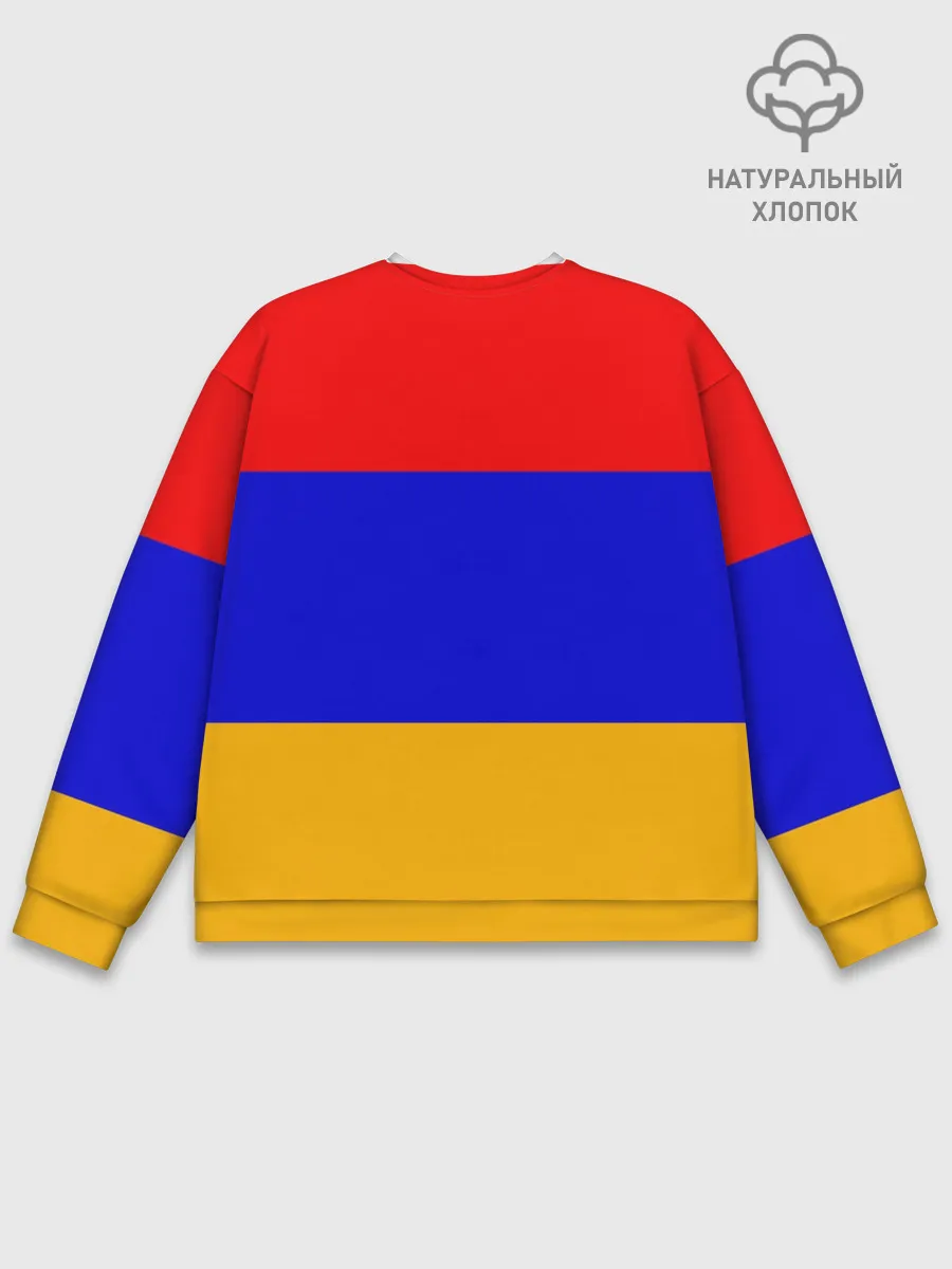 Мужской свитшот базовый / Армения. Флаг.