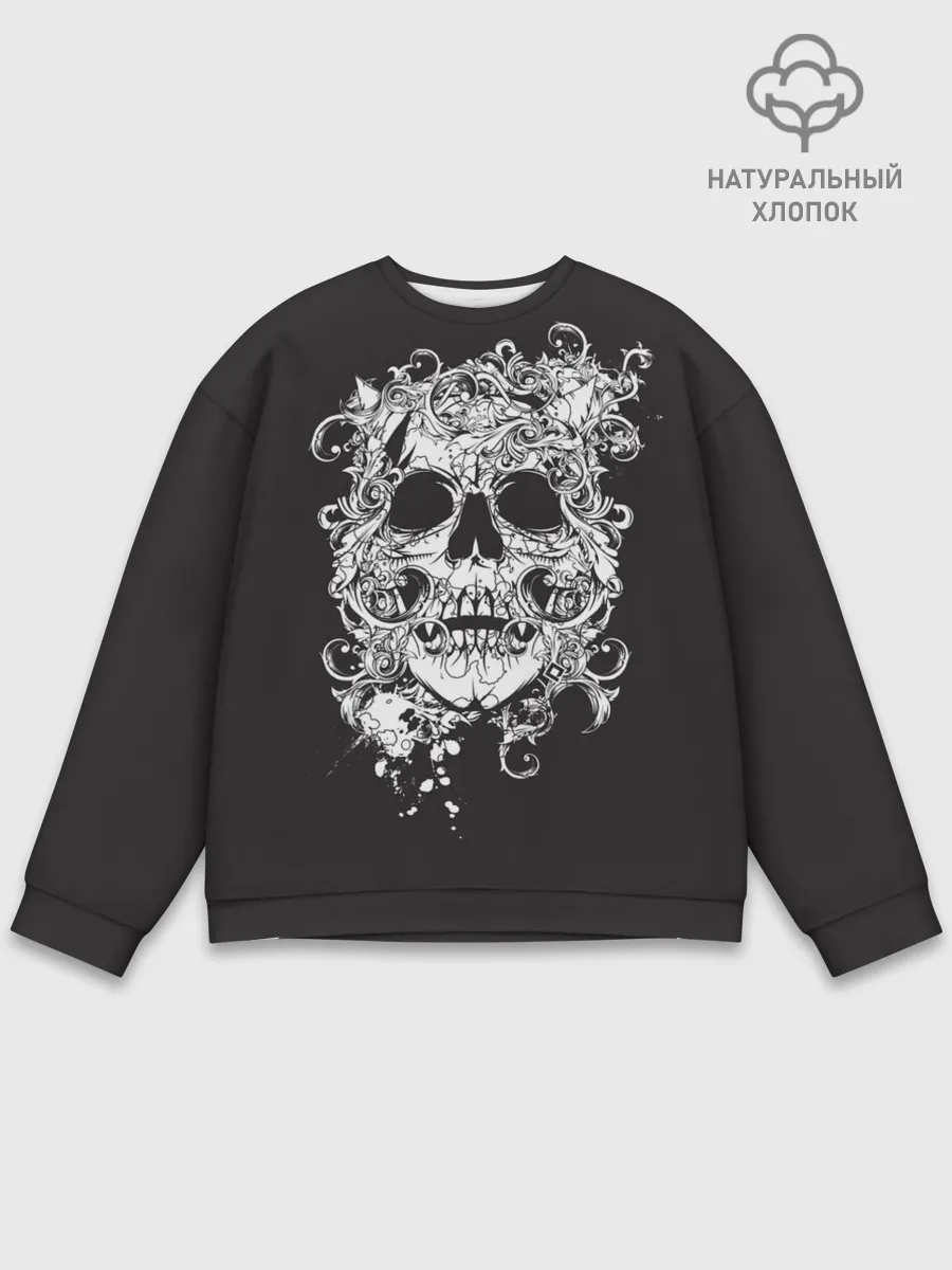 Мужской свитшот базовый / Череп