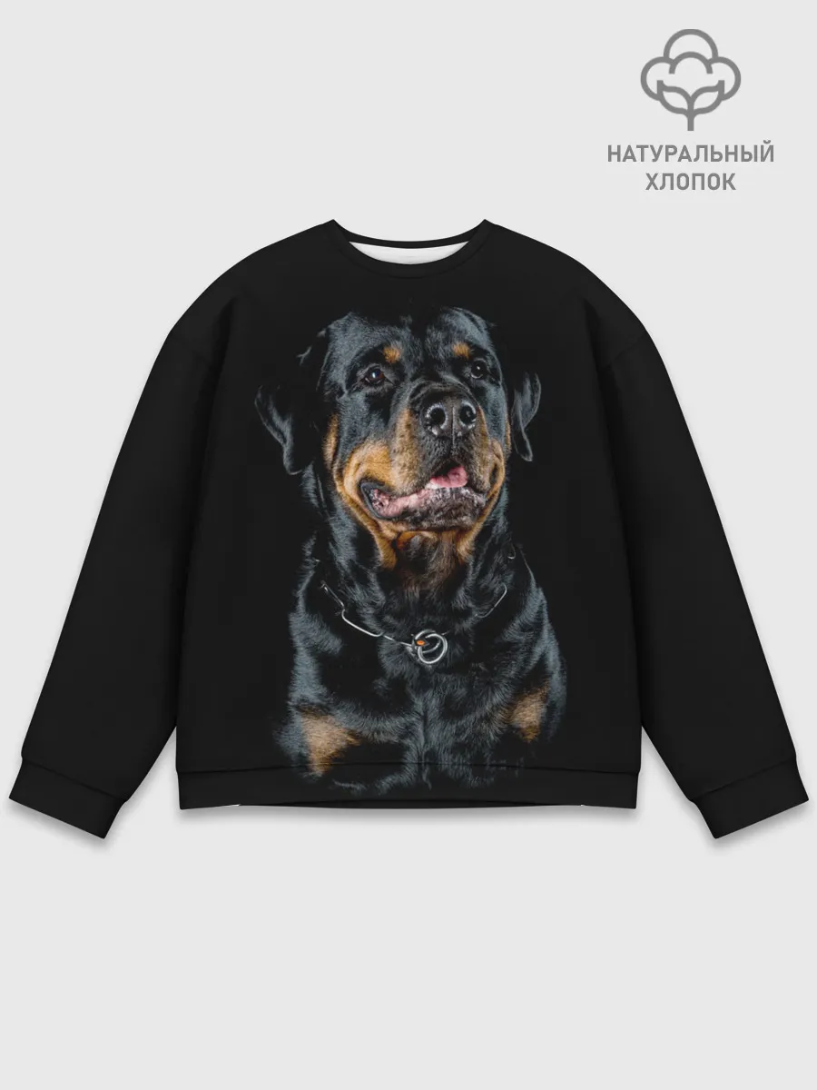 Мужской свитшот базовый / Ротвейлер